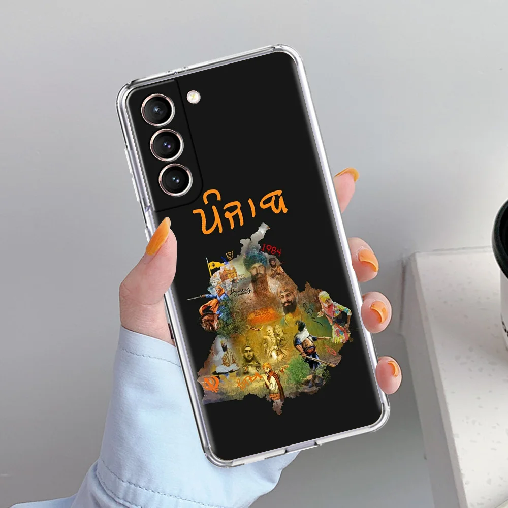 Clear Soft Phone Case with Punjab Map Design