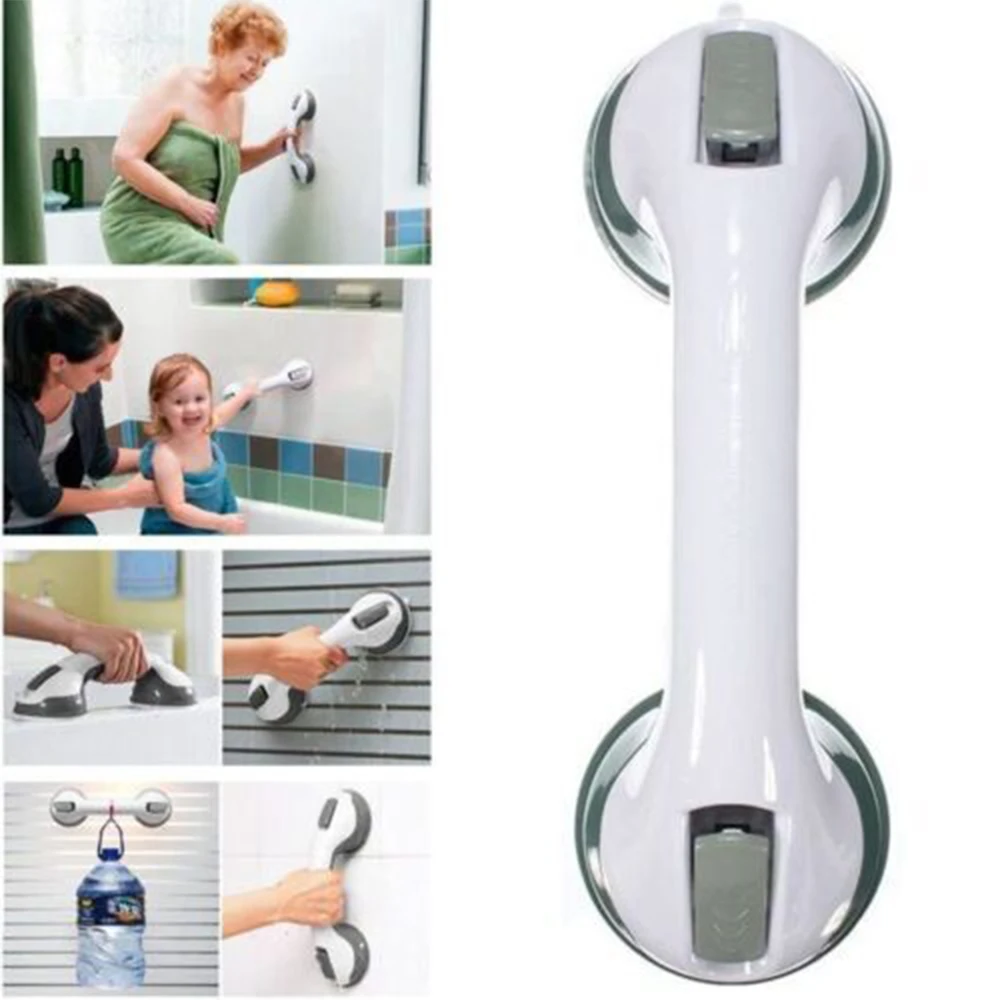 Bathroom Strong Vacuum Suction Cup Safety Handrails,Vacuum Sucker Handrail Plastics Suction Cup Bath Handle