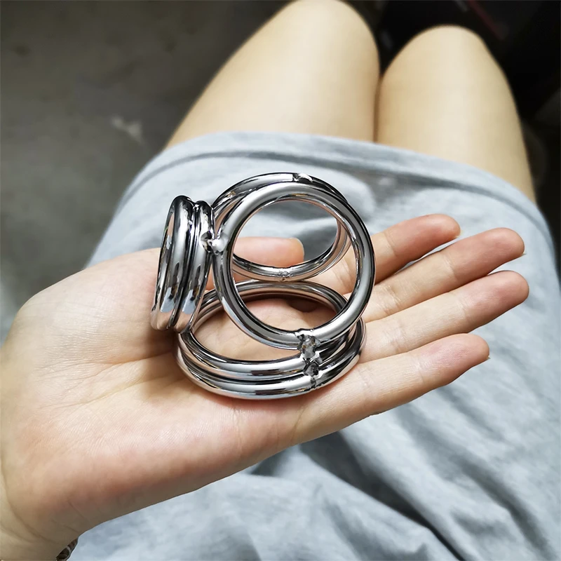 Manicotto In Metallo Anello Del Pene Anelli Del Pene Pene Maschile Serrature Giocattoli Del Sesso Per Gli Uomini Penise Erezione Palla Barella Ritardo