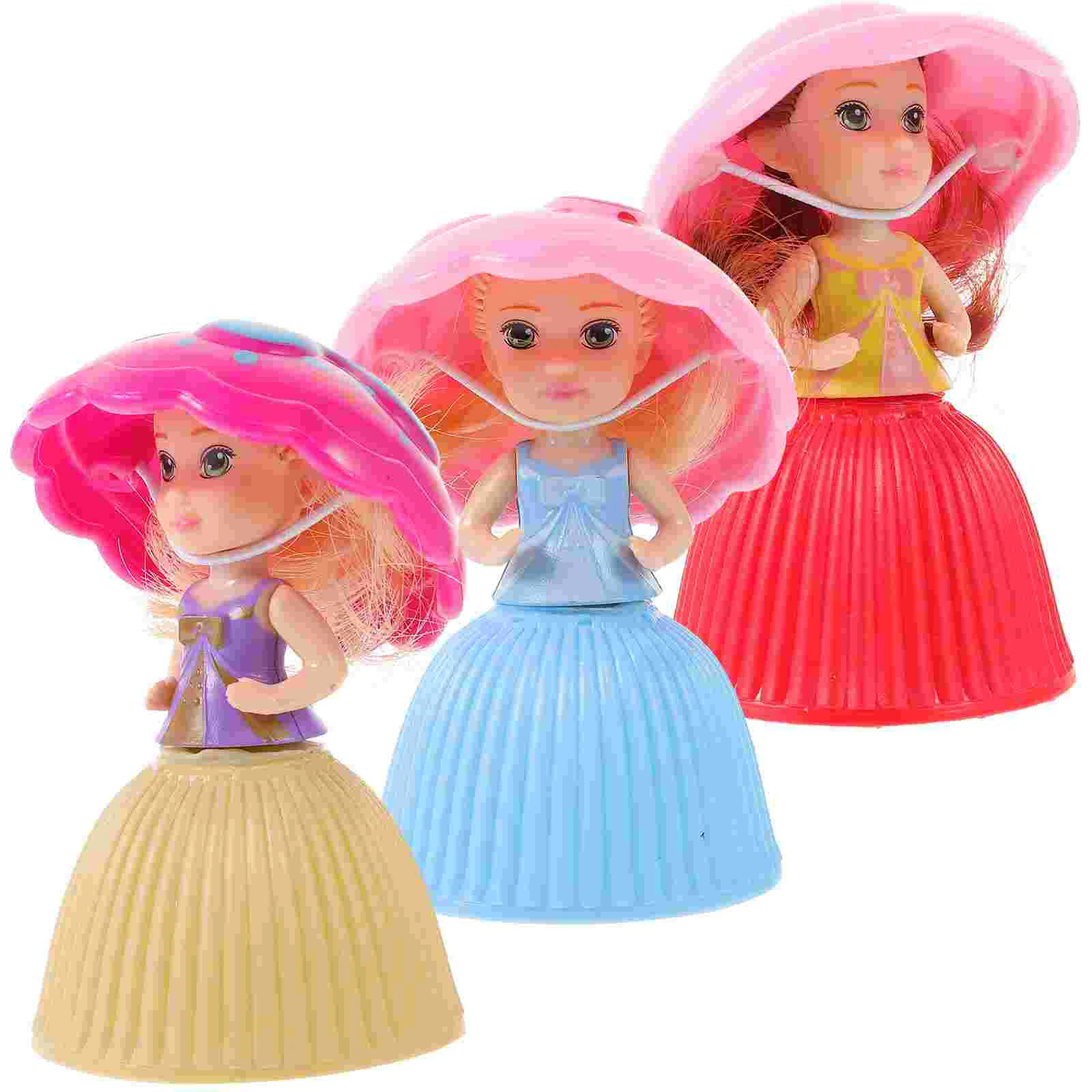 

3pcs Mini Cupcake Surprise Cupcake Gift Toys (Random Color and Style)