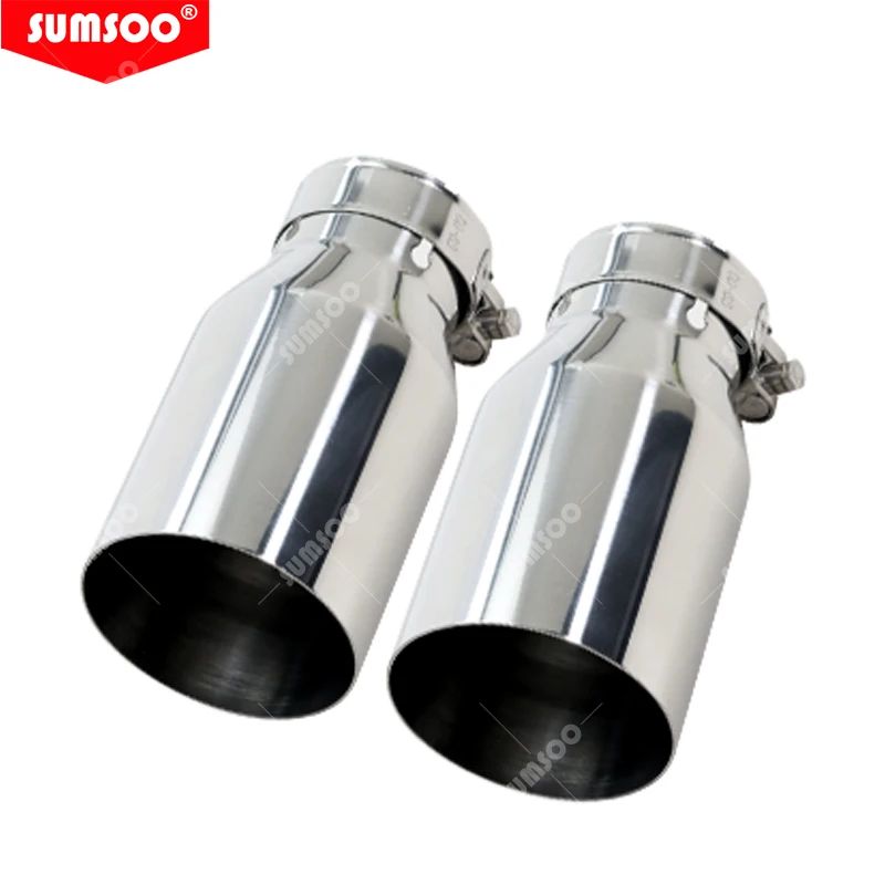 Exhaust Muffler Tail Pipe Stainless steel Universal Automobile exhaust pipe Muffler Car accessorie modification 1PCS exhaust muffler tip,exhaust pipe muffler