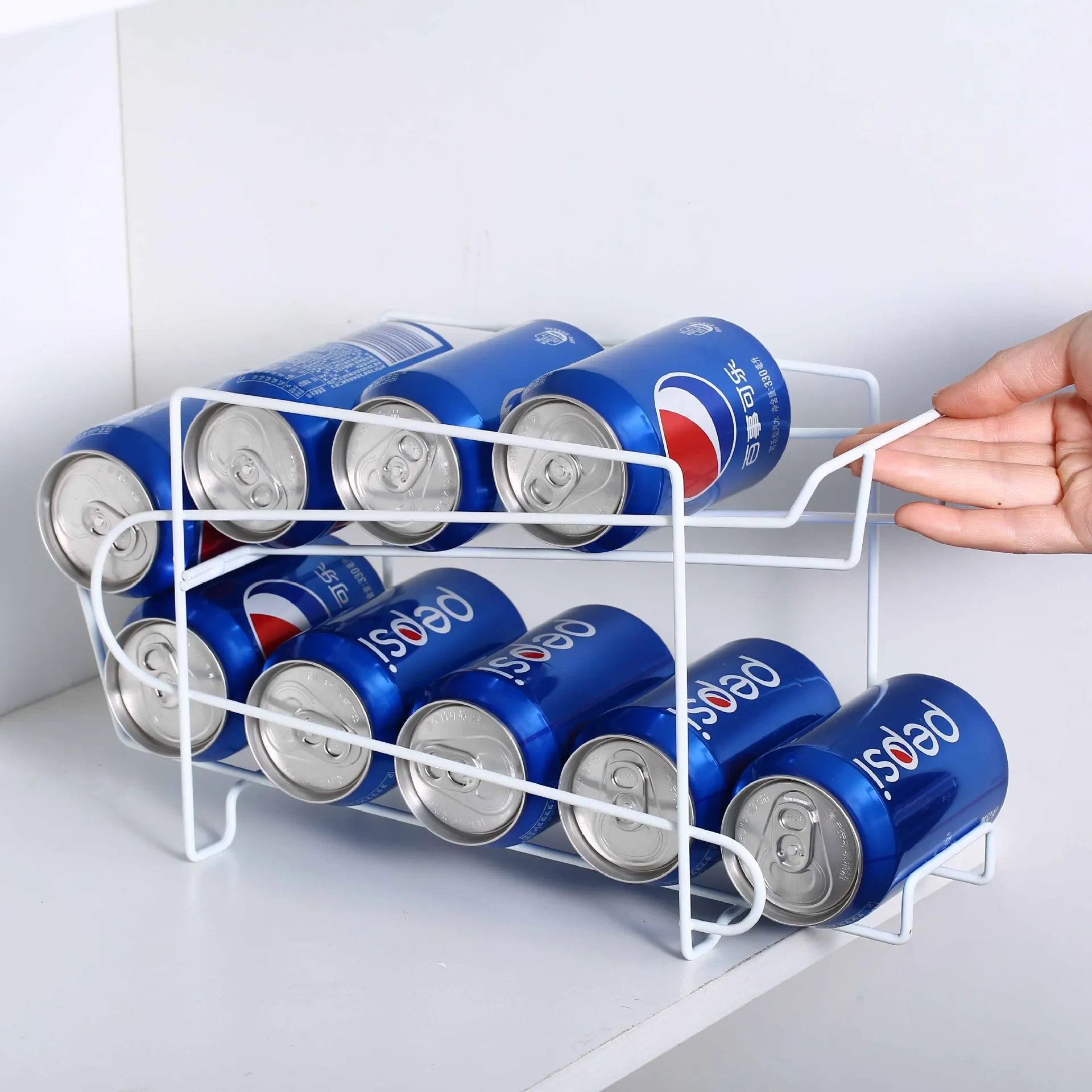 Fridge Organizer Bins Can Drink Dispenser Holder Refrigerator Freezer Kitchen Cabinets Clear Plastic Food Pantry Storage