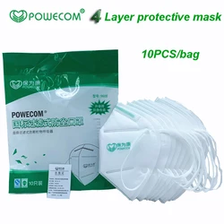 10-50PCS POWECOM Protective mask 4th floor Effective protection Breathing mask dust Prevent saliva transmission outdoor mask