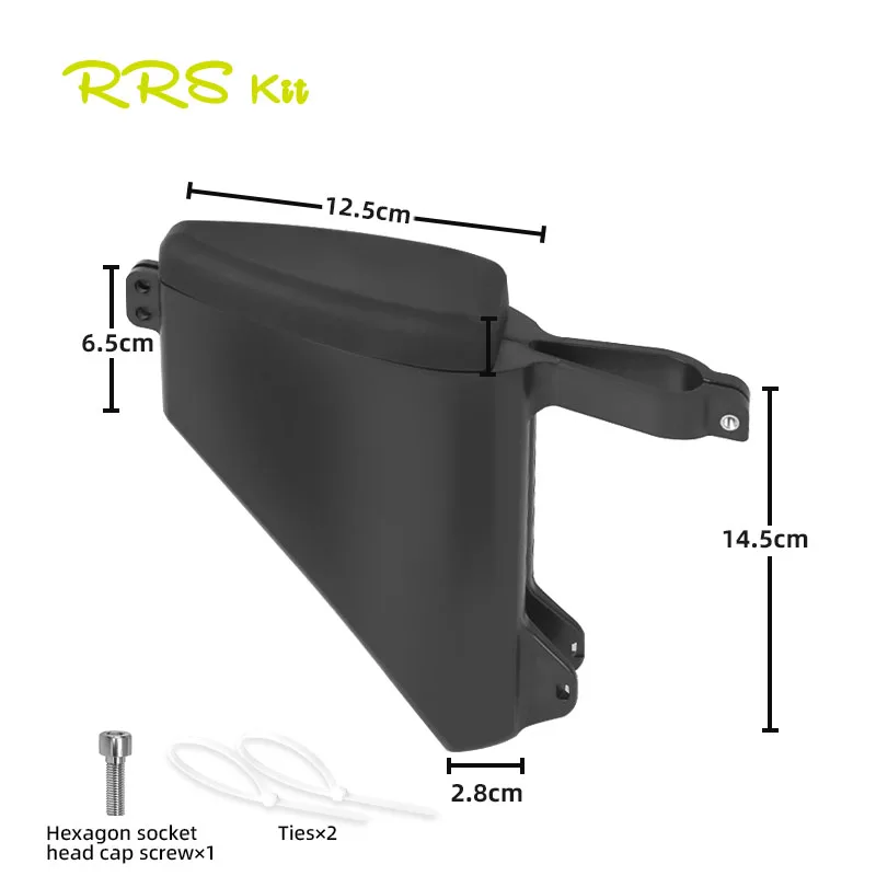 Rrskit Road Bicycle Seat Tube Storage Tail Bag Hard Shell Waterproof Shock-absorbing Droplet Type Bicycle Saddle Bag