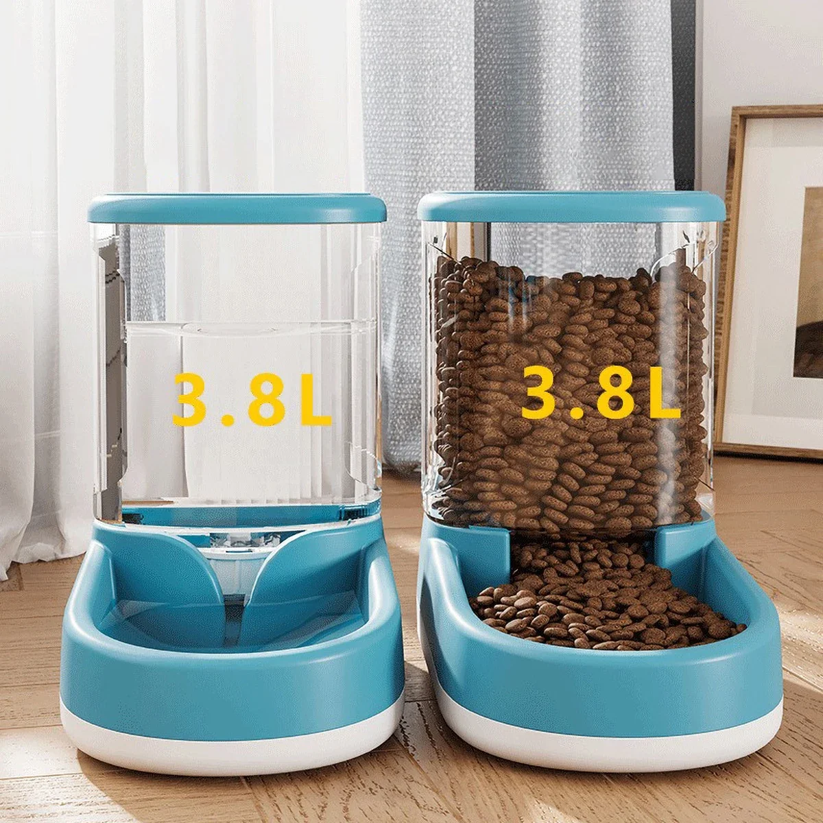 Large Capacity Pet Feeder - 38L Dog Cat Water Dispenser with Anti-Slip Design