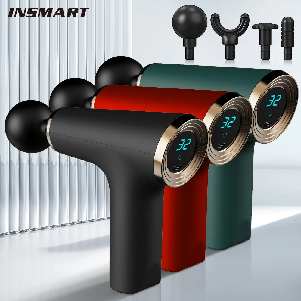 Fascia Gun,Mini Fascia Gun Relaxation Vibration Massage Muscle Electric Massager Fitness Device High Frequency Neck Portable