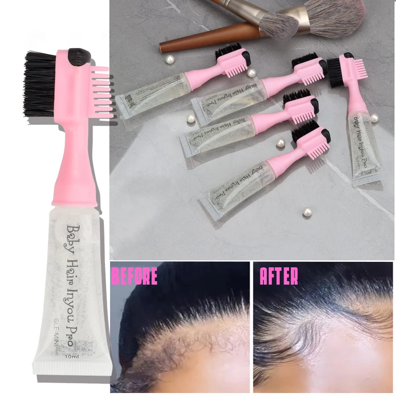 10ml Travel Size Hair Wax Slick Stick Edge Gel 3 In 1 Baby Hair Edges