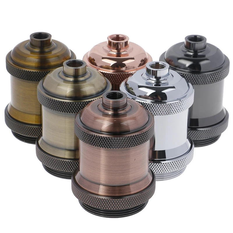 Lamp holder Edison E27 E26 screw bulb base aluminum light socket industrial retro fittings
