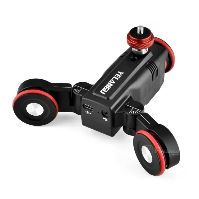 YELANGU L5i Car Rail Systems Camera Slider Dolly Time Lapse Electric Motorized Dolly Car For Camera Phone Camcorder DSLR camera track slider
