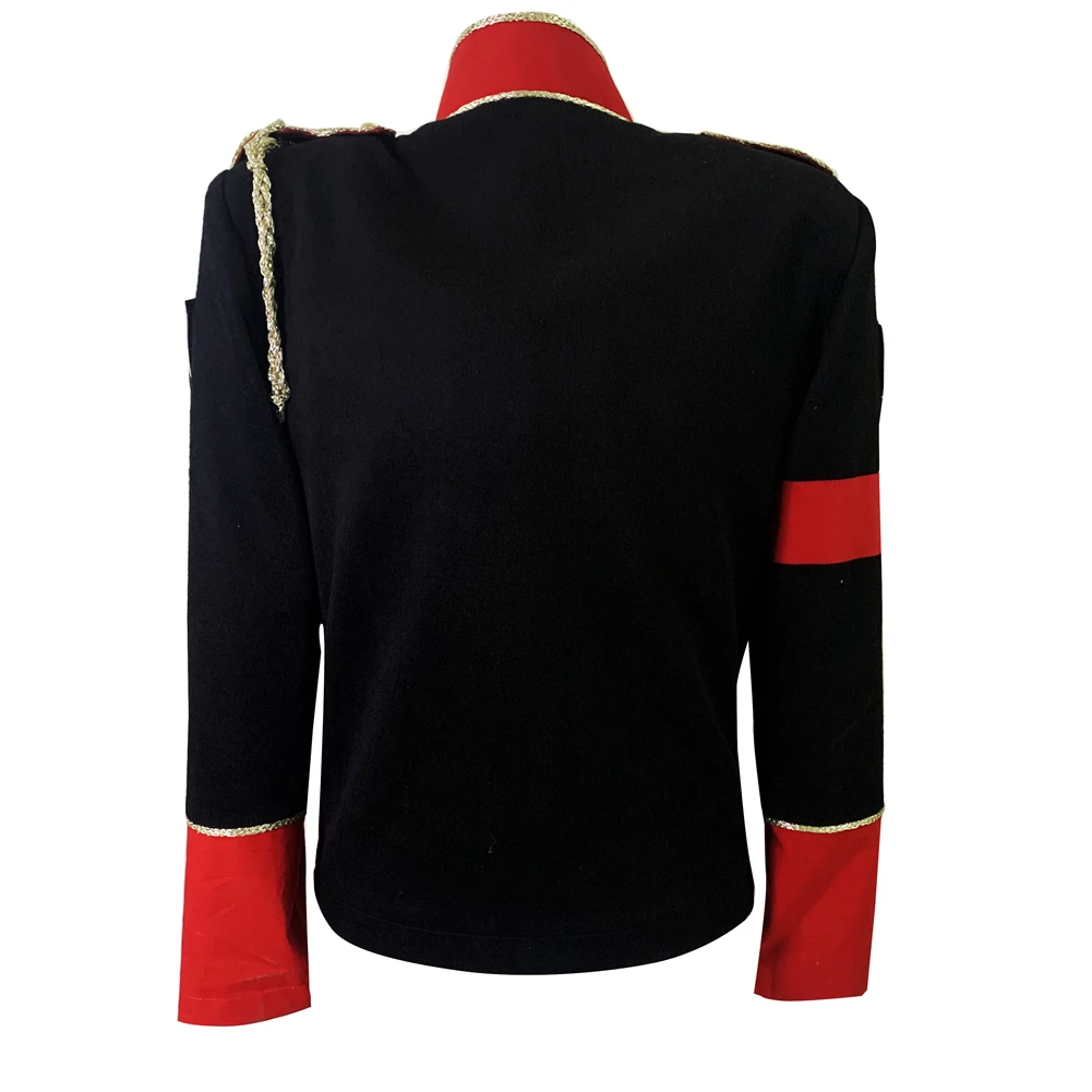 MJ Michael Jackson Black Military Jacket with British Punk Outwear in 1998's 4