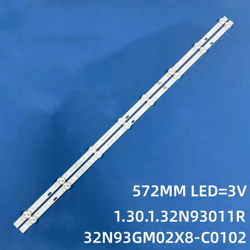 575mm 8lamps 3v LED backlight strip for Mglnx3290i CJ 1.30.1.32N93011R 32N93GM02X8-C0102 7.03.F.32A06B004R/E15B005