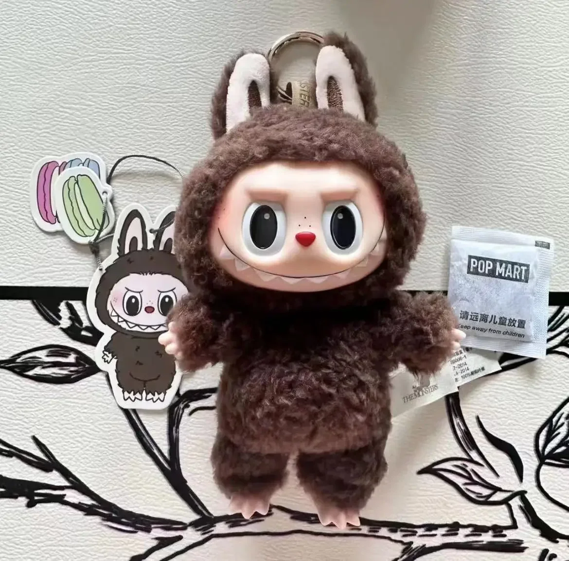 New Hot Cute Labubu Anime Figure The Monsters Labubu Sit