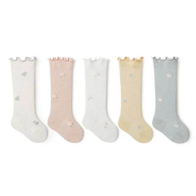 MILANCEL Summer Baby Socks Thin Newborn Over-Knee Long Tube Cotton Socks 3