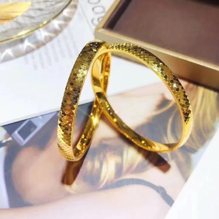 قسط الذهب 9999 مقياس السمك سوار المرأة الذهب مخزن...