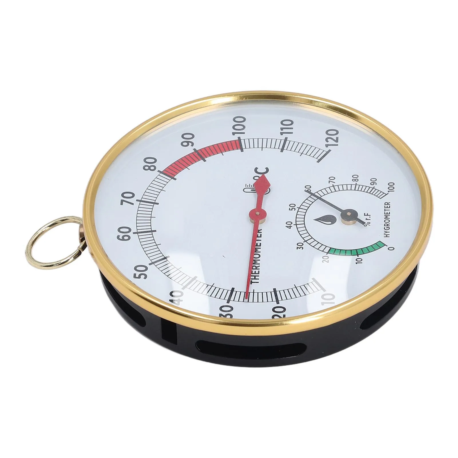 thermometer hygrometer temperature and humidity meter hygrometer thermometer Sauna Temperature Gauge 10 To 120℃ 2 in 1 Clear Scale Multipurpose Sauna Thermometer Hygrometer Simultaneous Display for Home