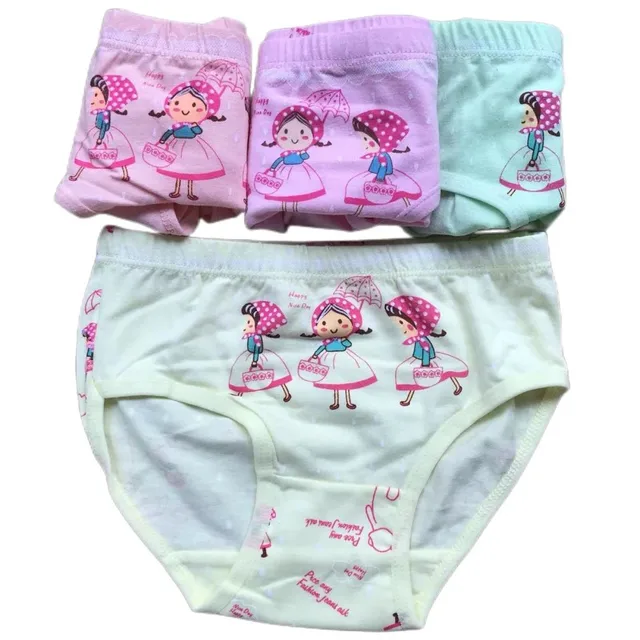 Hello Kitty Bear Tutu Skirt 2-10 Years Girls Underwear Panties Briefs 4 Per  Pack