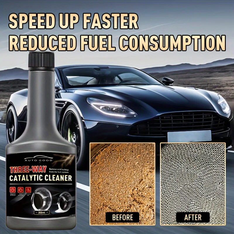 Catalytic Converter Cleaner 350ml Car Three-way Catalytic Cleaner Engine Cleaner Non-Removable Exhaust Gas Catalytic Removal of Carbon Deposits Inside the