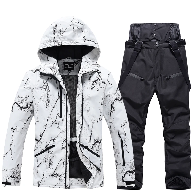 Ski Wear Men's and Women's Ski Suit Sets Waterproof Snow Costume Ski Jacket and Pant Set Outdoor Clothing Snowboarding Suit Sets