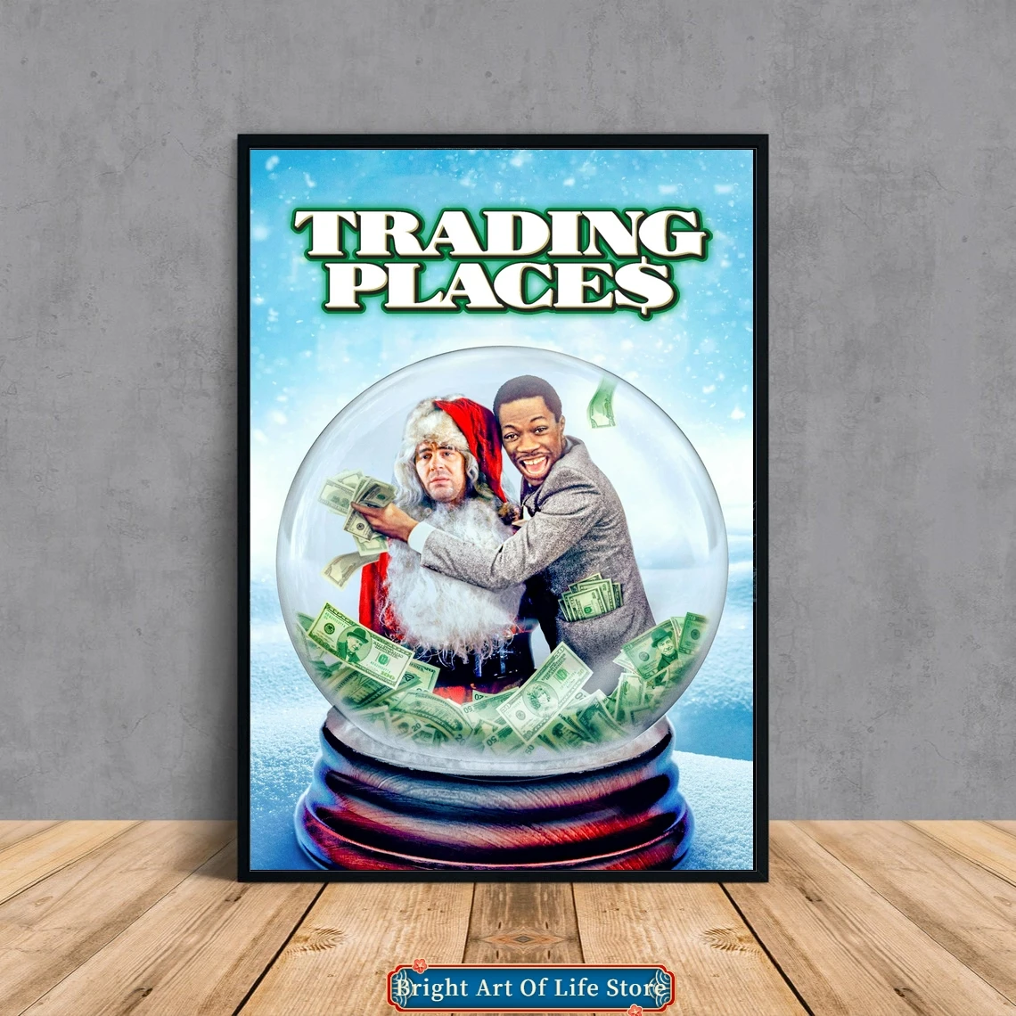 

Trading Places (1983) Classic Movie Poster Star Cover Photo Canvas Print Apartment Home Decor Wall Painting (Unframed)