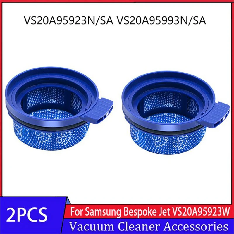 2PCS Washable Vacuum Filter For SAMSUNG BESPOKE Jet VS20A95923N/SA VS20A95993N/SA Cordless Stick Vacuum Cleaner Accessories пылесборники для станции samsung bespoke jet cordless stick vacuum cleaner