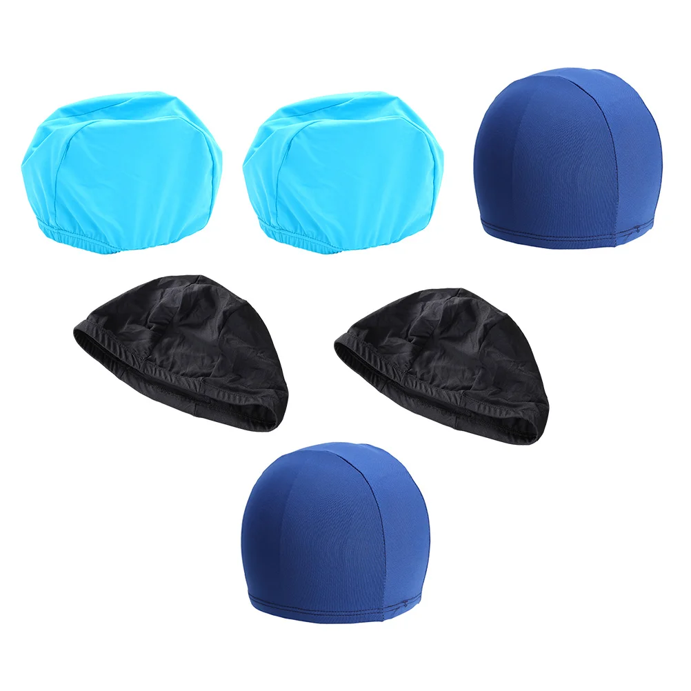 

Swimming Cap Elastic Caps Summer Shower Bathing Hats Wear-resistant Fashion Reusable
