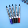 10PCS Permanent Marker Pens, Quick-drying Colors Marker Pens, Non-Fading & Quick-Drying for Wood, Glass, Metal (Black Blue Red) 3