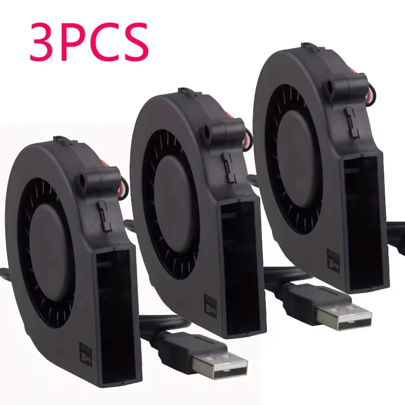 USB Fan Cooling Turbo Blower 15mm Brushless 3D Printer 7515 Extruder DC Cooler Power Inverter Air Pump PC CPU 1-3PCS cooling fan