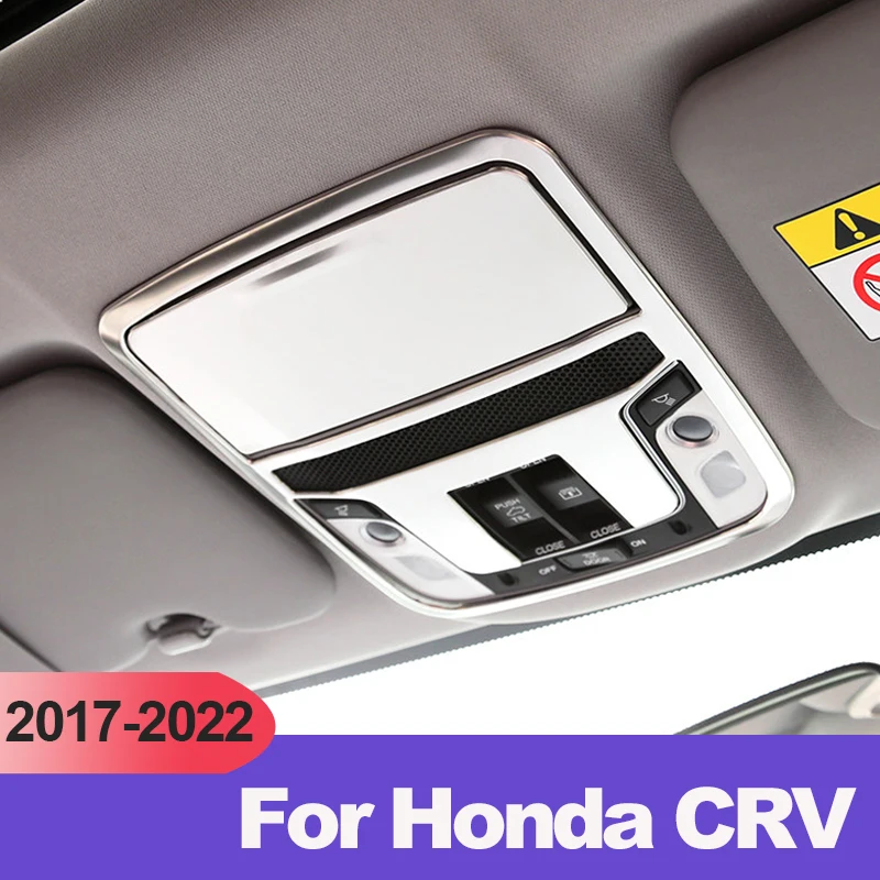 

Для Honda CRV 2017 2018 2019 2020 2021 2022 нержавеющая Автомобильная передняя лампа для чтения, интерьерное украшение, аксессуары для автостайлинга