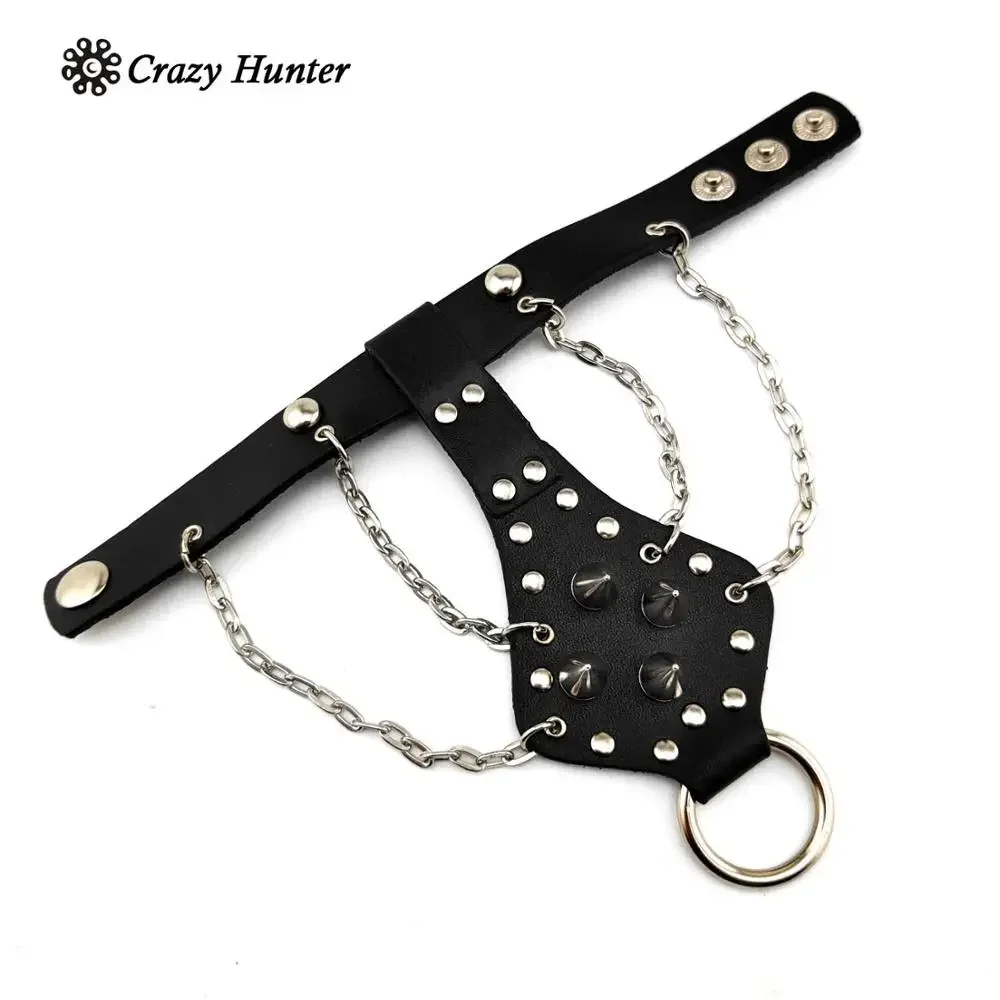 Punk Studded Bracelet Mens Rock Biker Cuff Men/women adjustable B1