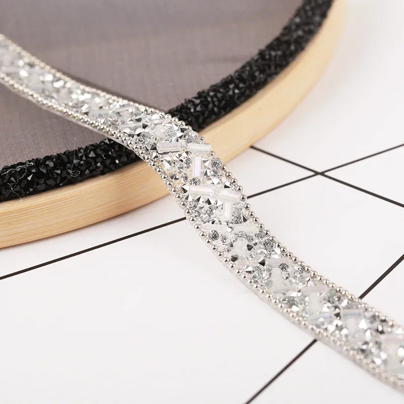 Crystal Hot Fix Rhinestone Trim 3Yards