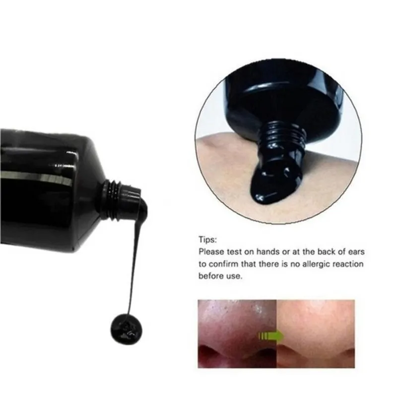 Unisex Blackhead Peeling Mask Deep Cleansing Oil-Control Beauty Skin Care Face Black Mask Acne Treatment Blackhead Remove Makeup 6