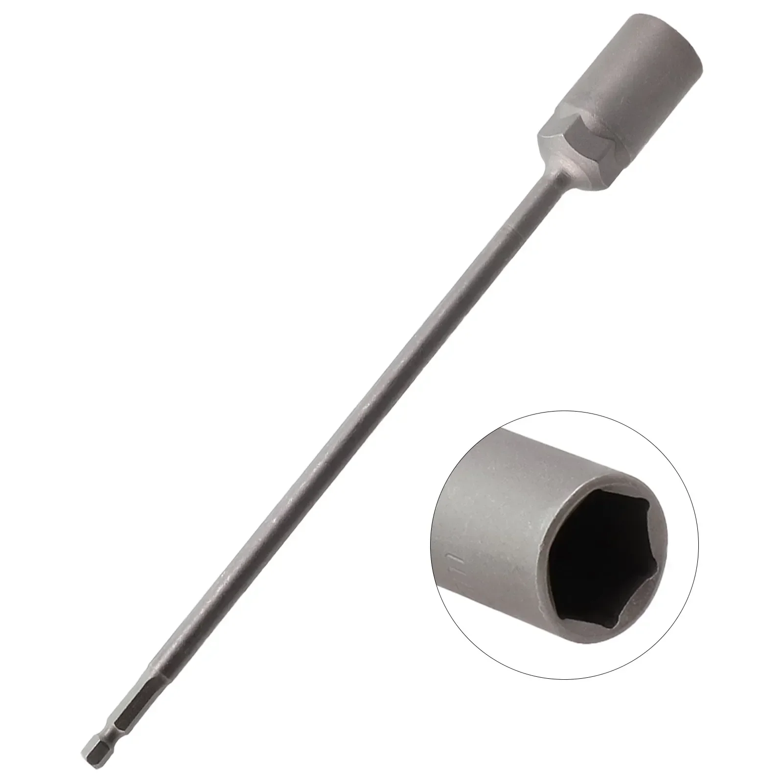 1pc 250mm 소켓 렌치 슬리브 비트 너트 드라이버 볼트 너트 드라이버 비트 임팩트 드릴 비트 어댑터 소켓 렌치 연장 바, 5.5-19mm