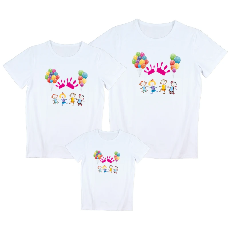 Family Matching Apparel Happy Birthday Party T Shirts Dad Mom Daughter Son T Shirts Family Wear Sold Separately 2