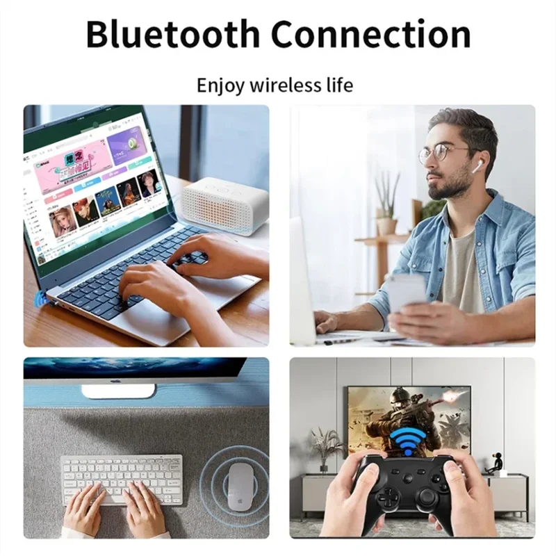 USB Bluetooth 5.1 Adapter Wireless Bluetooth 5.3 Dongle Adapter for PC Laptop Wireless Speaker Audio Receiver USB Transmitter images - 6