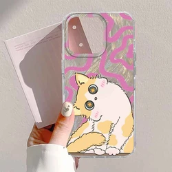 Luxury Cartoon Black Cat Flower Phone Case Shell for Xiaomi Mi 11 Lite 5G (LSys - Yktdw192)