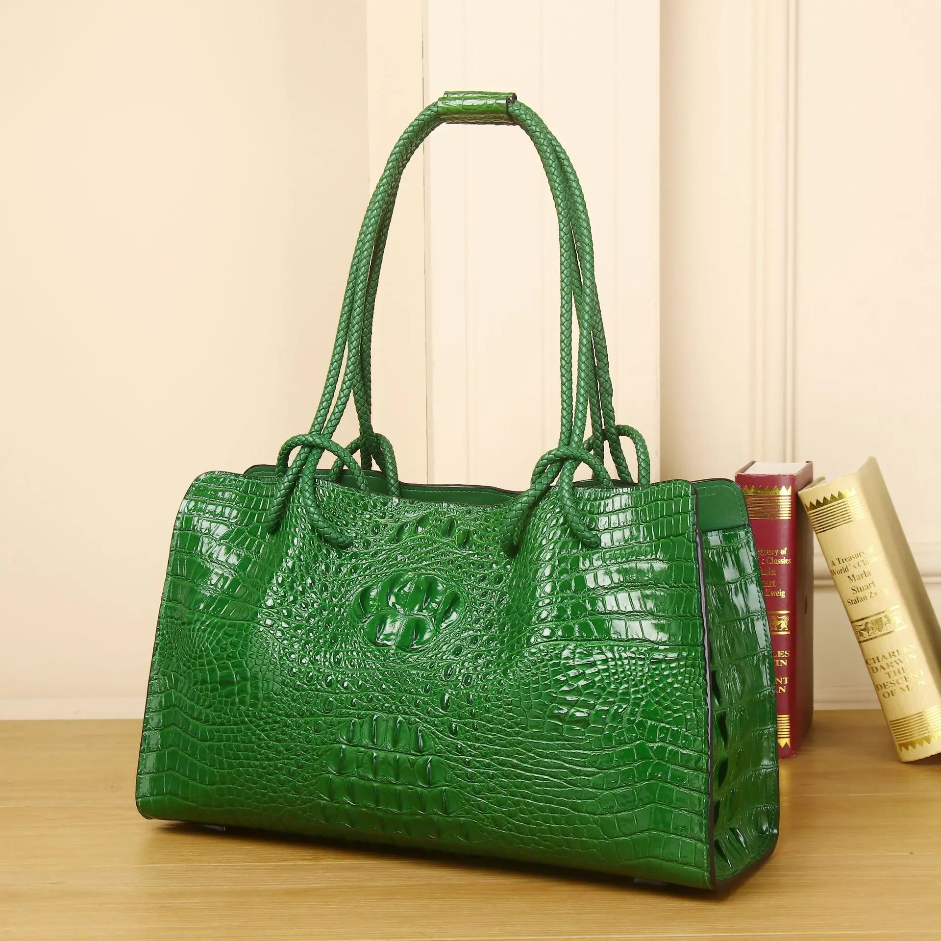 Shoulder Crossbody Y2k Women's Tote Bag New Style Genuine Leather Head Layer Cowhide Versatile Underarm Large Capacity Retro