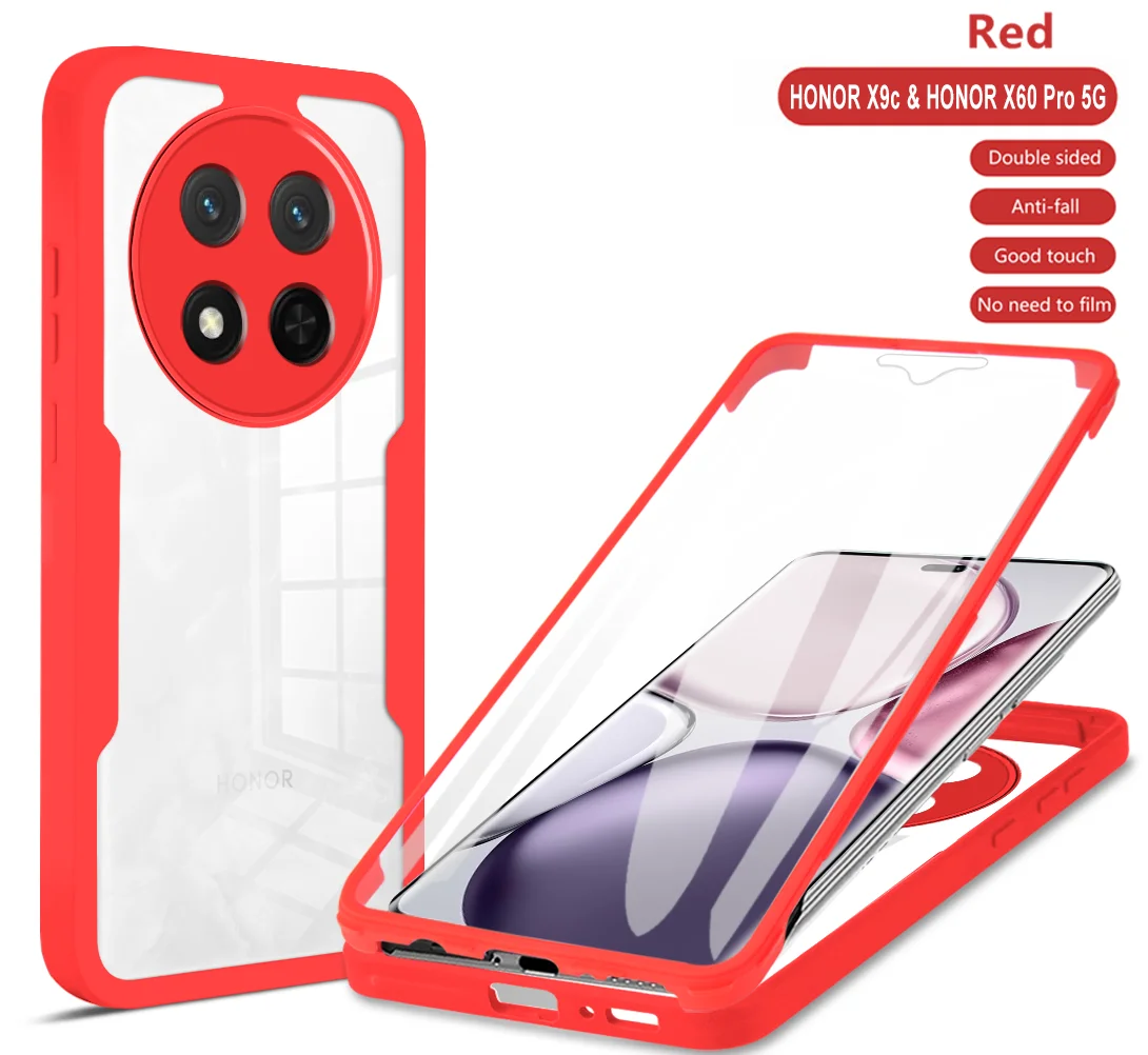 Full Body Soft Double-Sided Clear Case with 360° Protection