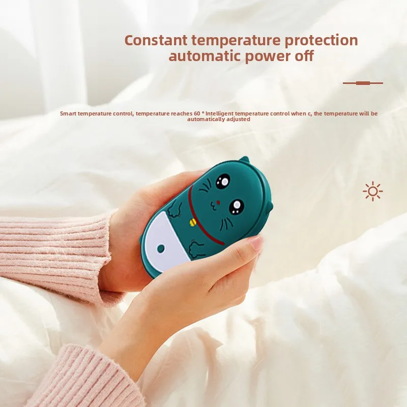 Cute Pet Electric Hand Warmer, Usb Charging, Waterless Hot Water Bag, Hand Warmer, Power Bank 3000mah 2 in 1