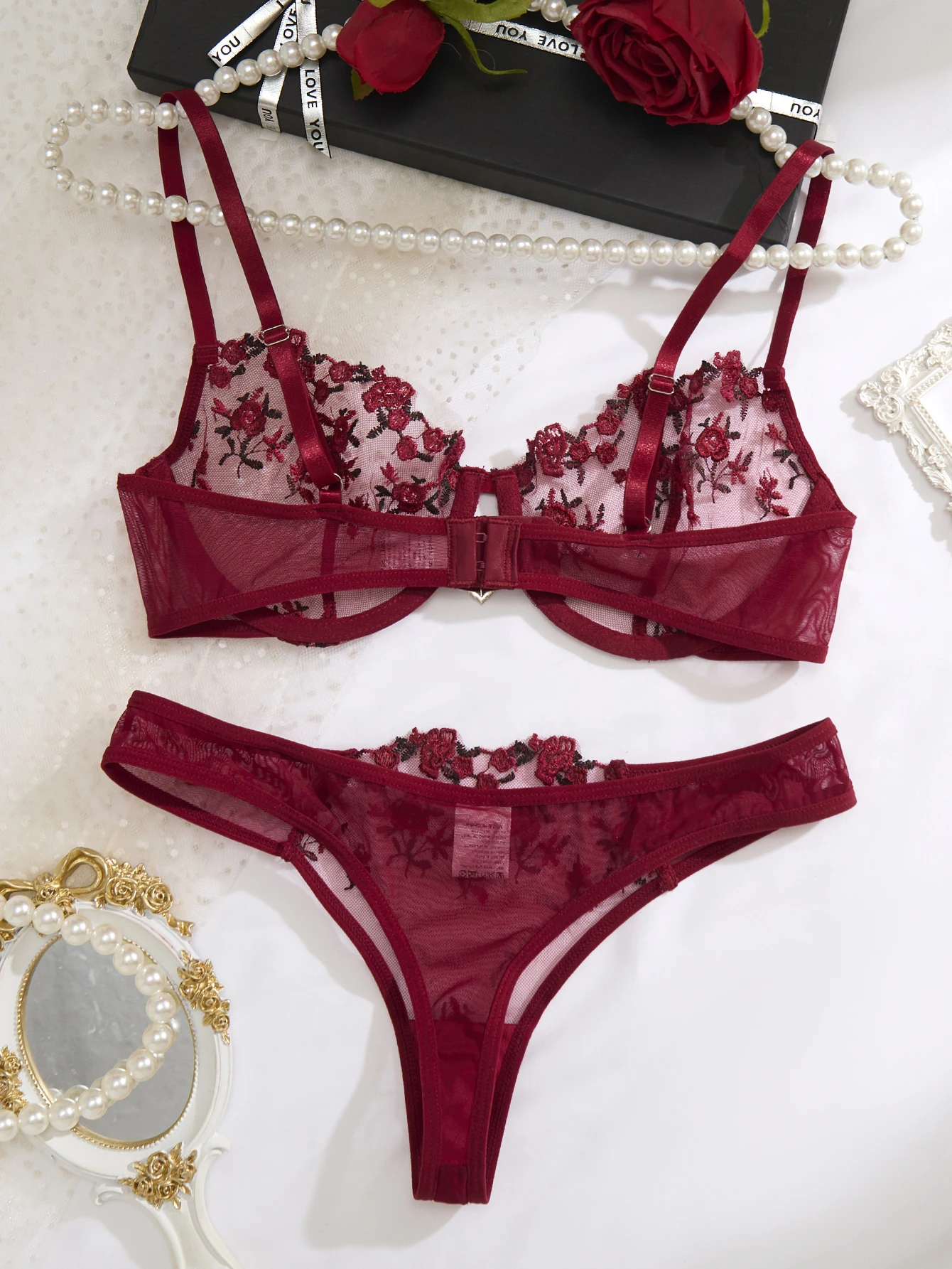 Julia Heart Shaped Babydoll Lingerie Set 2