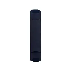 Portable PU Leather Pen Holder with Elastic Buckle - Lightweight Office Pencil Case (Blue)