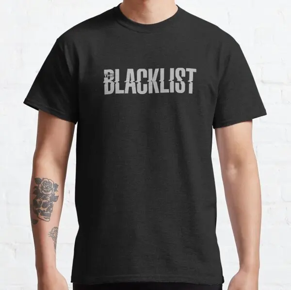 ABC BLACKLIST Tシャツ ブラックリストのコピー,赤い画像,純綿,半袖,夏のTシャツ