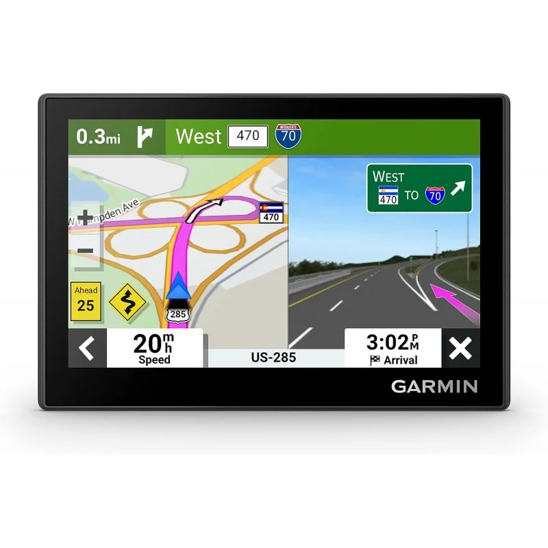 

Garmin Drive™53 GPS-навигатор, сенсорный экран высокого разрешения, простое меню на экране и легкие карты, оповещения о водителе