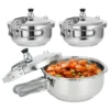 304 stainless steel pressure cooker,suitable for all stoves, suitable for kitchen cooking and outdoor camping