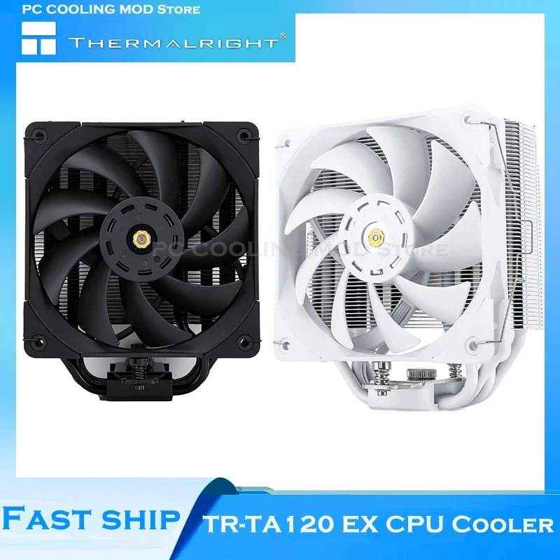 

Thermalright CPU Air Cooler Single Tower Radiator For PC Case 5 Heat Pipe For Intel 1700 AMD TR-TA120 EX WHITE/BLACK