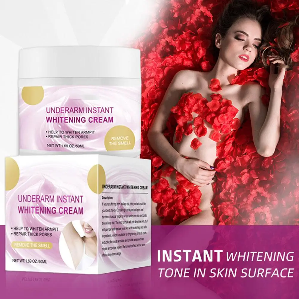 

50g Body Whitening Cream Underarm Armpit Knee Dark Spot Cream For Private Parts Skin Care Remove Beauty Health T8N9