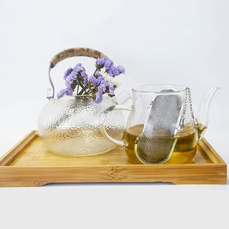 Reusable Stainless Steel Mesh Tea Infusers Long Mesh Tea Cage Strainer Coffee Herb Spice Filter Diffuser Cooking Accessories