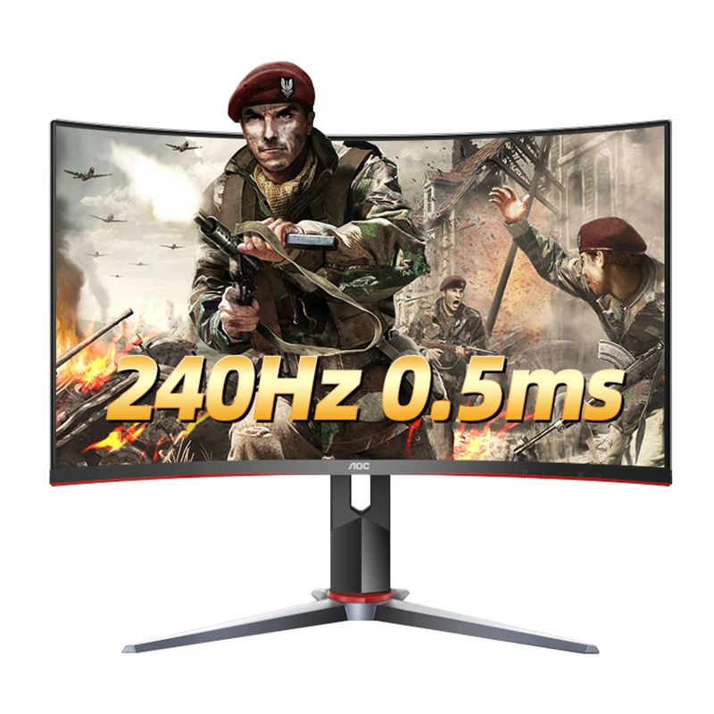 AOC C27G2Z Ŀ 240Hz 0.5Ms  ȭ, 1500R Ŀ ÷,  ̹  VA г DP + HDMI, 27 ġ