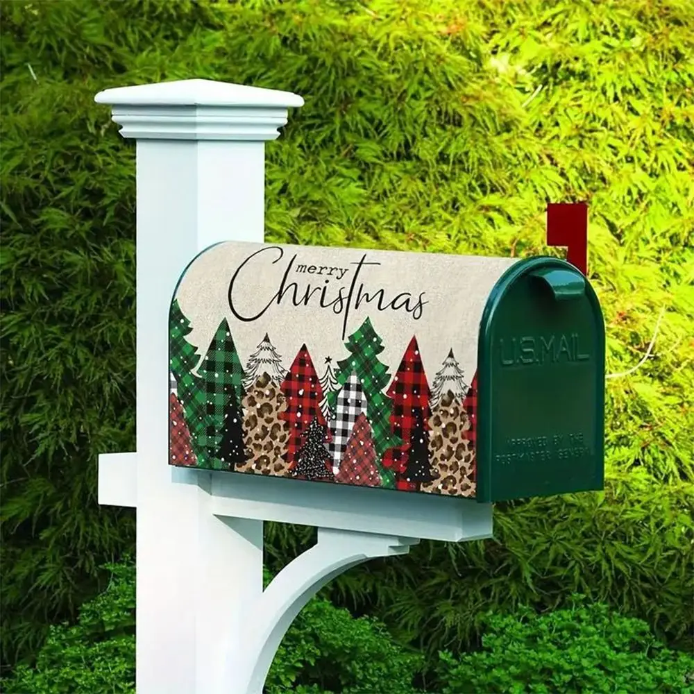 Cloth Printing Mailbox Cover Magnetic Printed Flower Mailbox Sticker DIY Waterproof Letter Post Box Wraps Decor