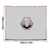 Golf Hitting Net 10x10ft Barrier Golf Net Heavy Duty Netting Training Aid Practice Ball Barrier For Golfers Backyard Driving 6