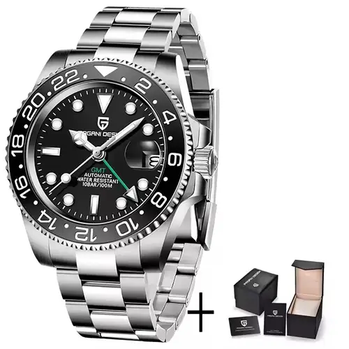 PAGANI DESIGN 40MM Men Mechanical Wristwatch Stainless Steel GMT Watch Top Brand Sapphire Glass Waterproof Automatic Watches Men - Image 13